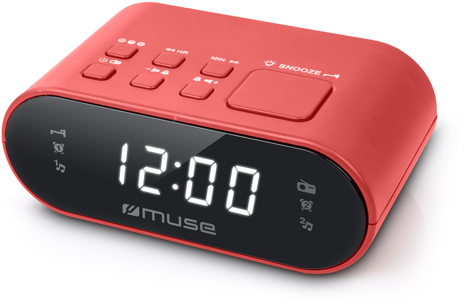 MUSE M-10 RED órásrádió, piros