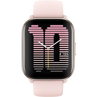 Smartwatch - Amazfit Active, 1.75" HD AMOLED, 155-210 mm, 5 ATM, Bluetooth, Hasta 14 días, Petal Pink
