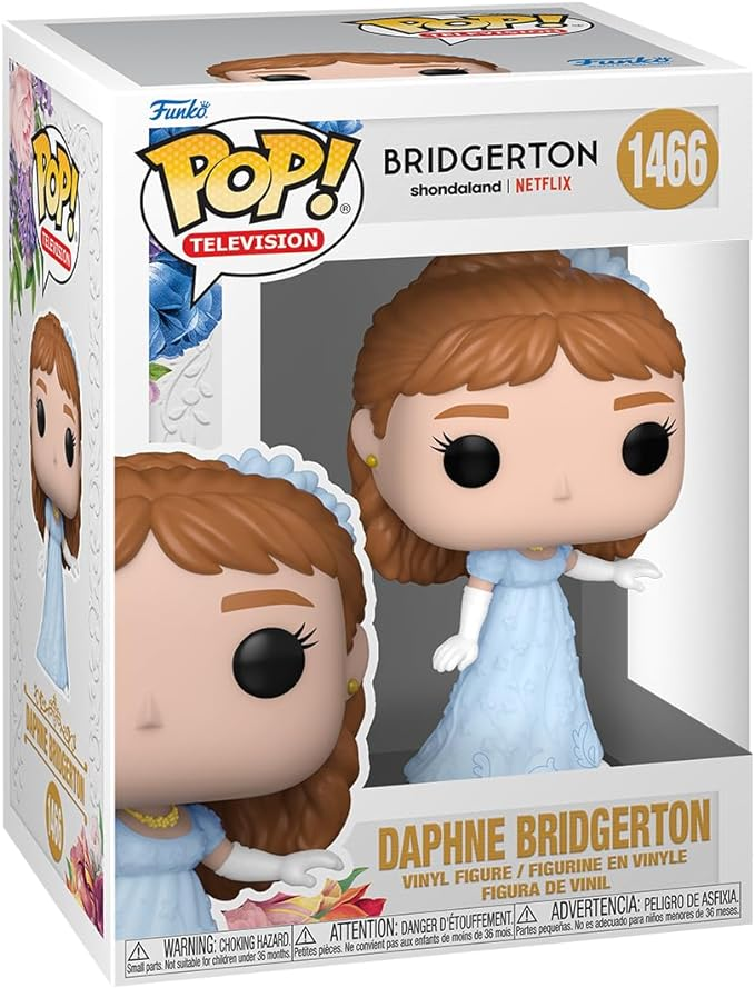 Caja Funko Pop con Daphne Bridgerton de la serie Bridgerton.
