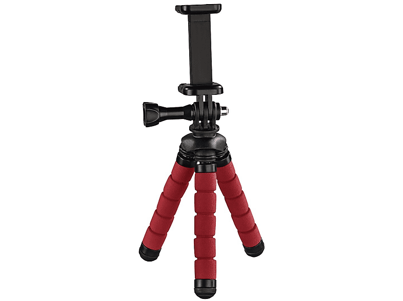 Statyw HAMA mini Flex 2w1 14cm Czerwony – zdjęcie 3