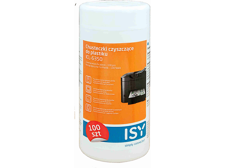 Chusteczki do czyszczenia plastiku ISY ICL-6350-Zdjęcie-0