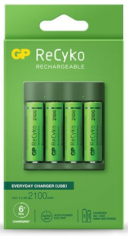 Ładowarka GP ReCyko (USB) B421 + (NiMH AA 2100 mAh) + ładowarka