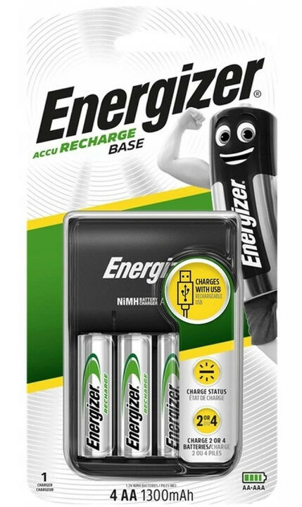 Ładowarka do akumulatorów ENERGIZER Base USB + 4x akumulator AA