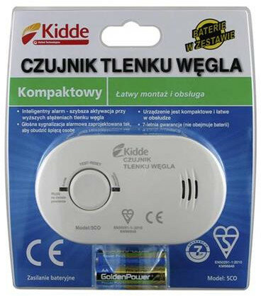 Czujnik tlenku węgla DPM KID-5CO Biały