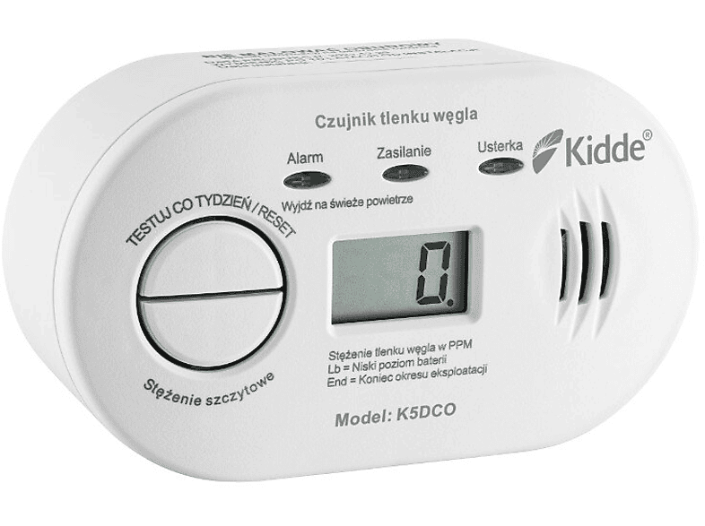 Czujnik tlenku węgla (czadu) KIDDE K5DCO – zdjęcie 2