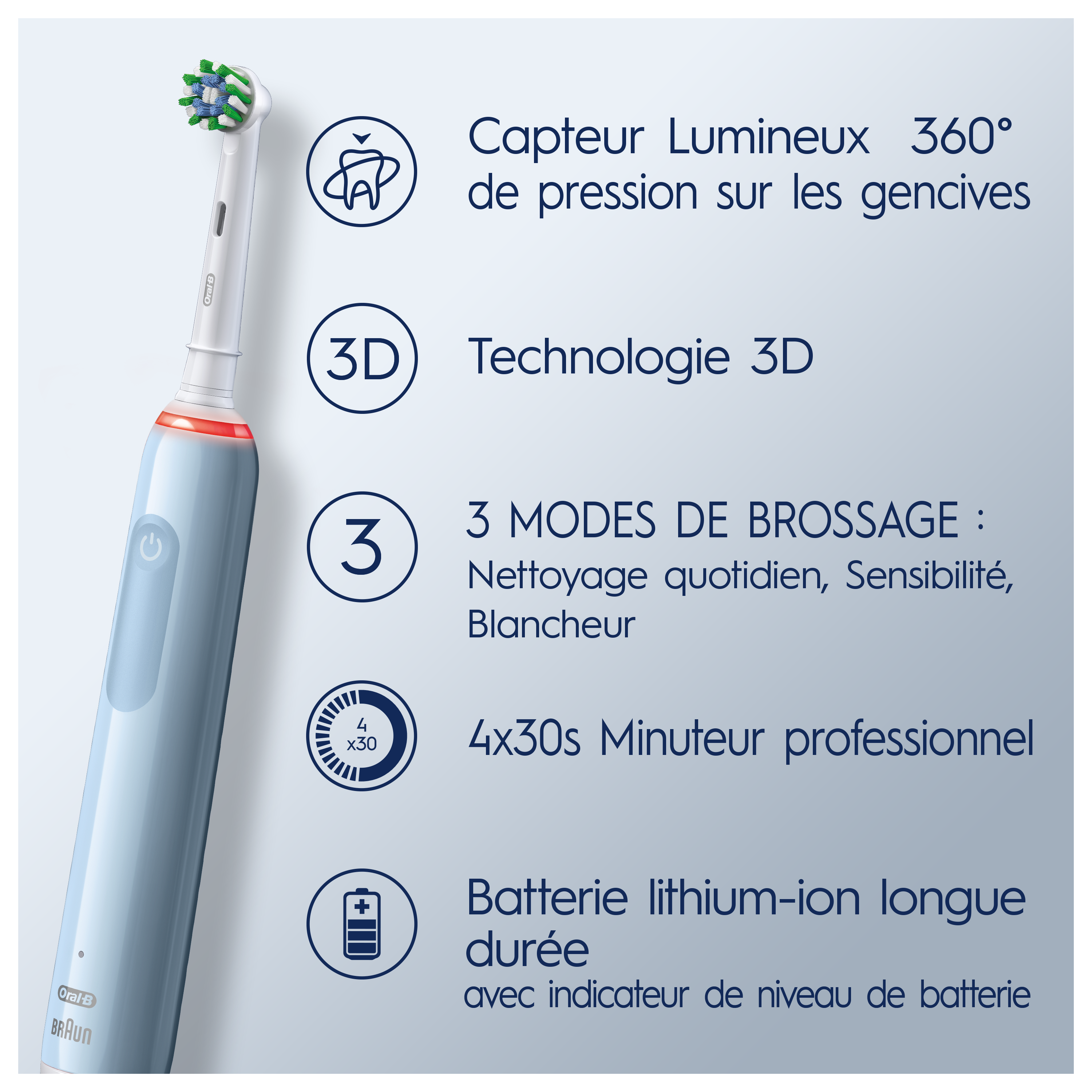 ORAL B Brosse à dents Pro 3 (3700)