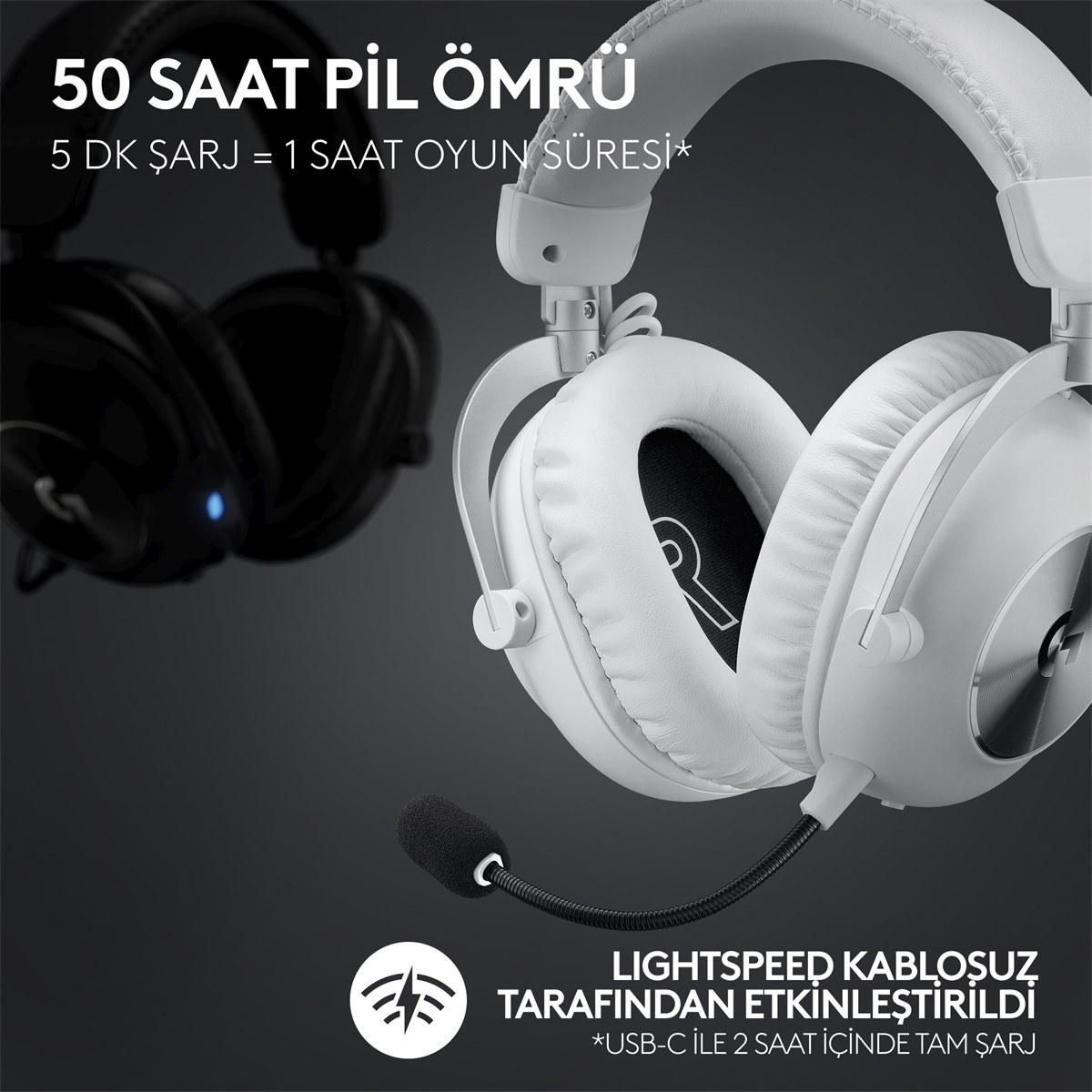 LOGITECH G PRO X 2 LIGHTSPEED Kablosuz Bluetooth Gaming Headset