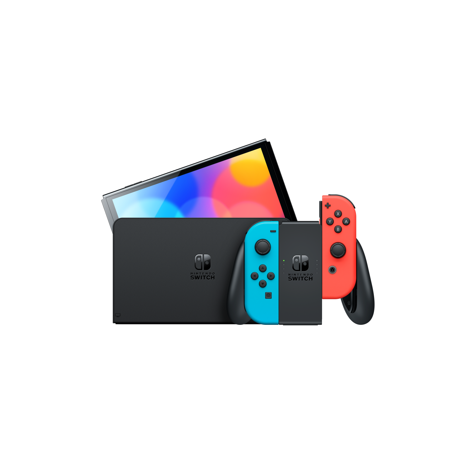 NINTENDO Switch OLED Rood/Blauw - Mario Kart 8 Deluxe + 3 maanden Nintendo Online