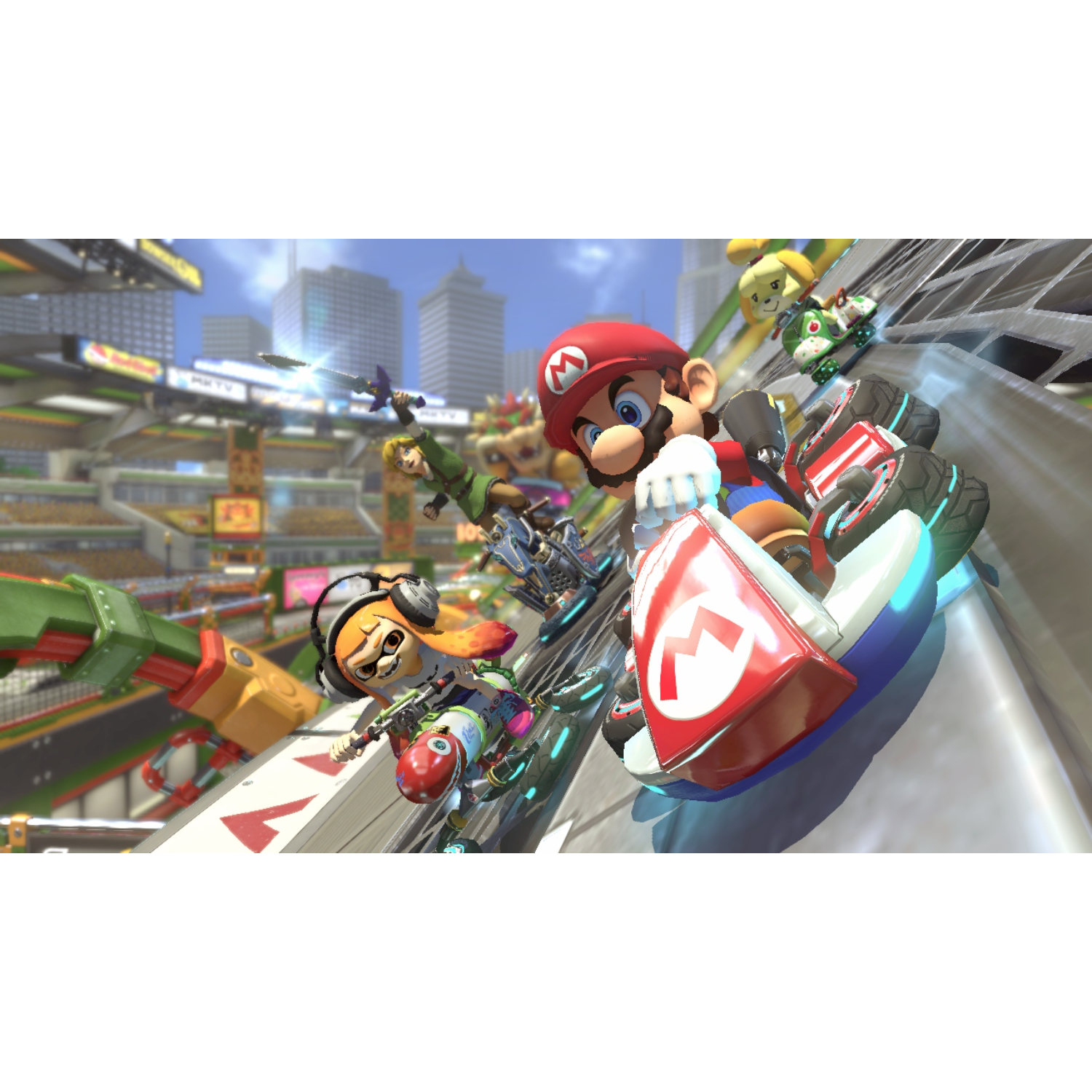 NINTENDO Switch OLED Rood/Blauw - Mario Kart 8 Deluxe + 3 maanden Nintendo Online