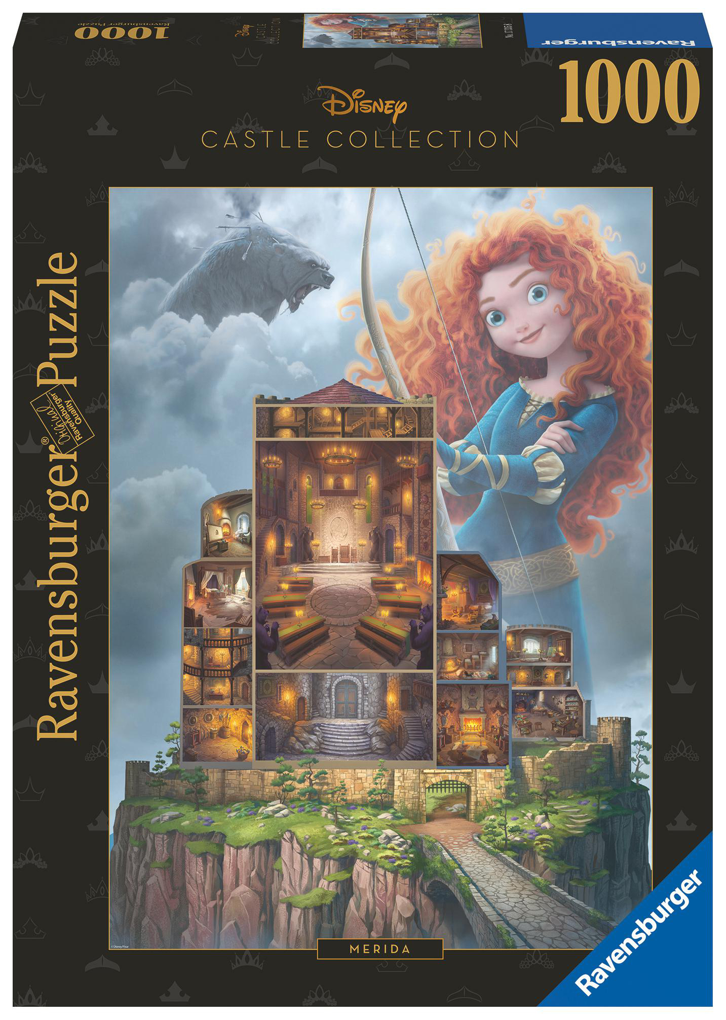 RAVENSBURGER Merida Disney Erwachsenenpuzzle Castles: