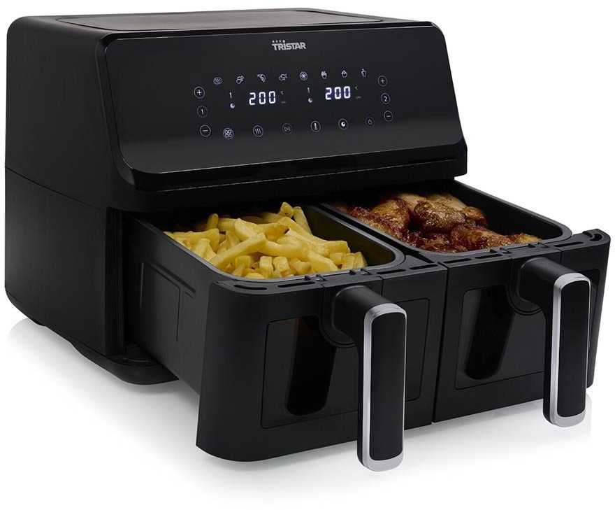 Princess 182074 Dubbele Airfryer - 2 Manden X 4 Liter - 2 X 1600 Watt
