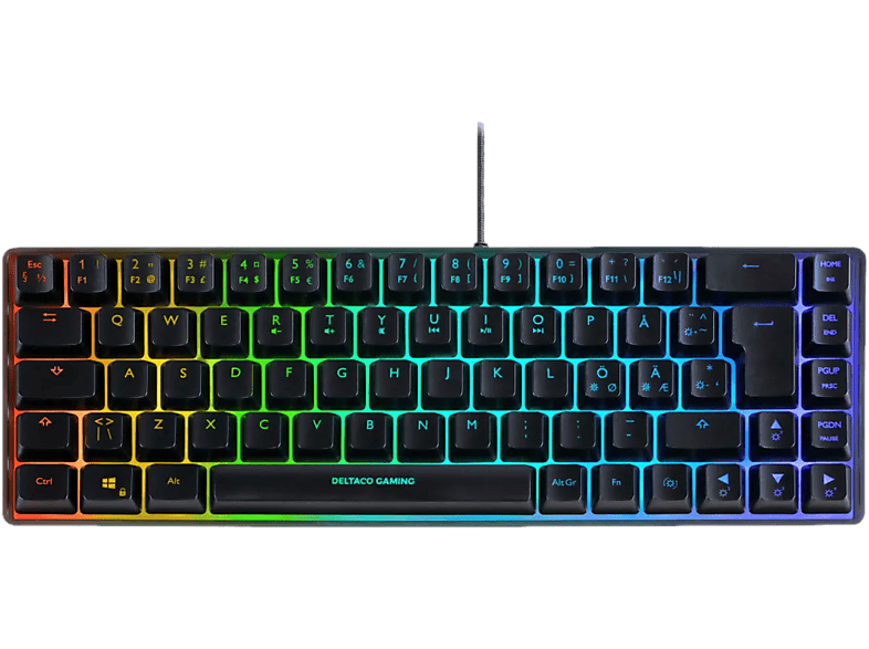 DELTACO GAM-158-CH RGB (CH-Layout) | Gaming Tastatur, Kabelgebunden ...