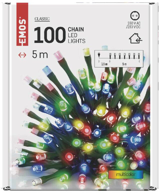 Lampki choinkowe EMOS 100 LED Classic 5m 1550044015