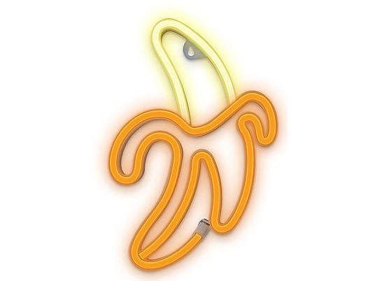 Neon FOREVER TF1 Banan Biały-Żółty Bat + USB FLNE10
