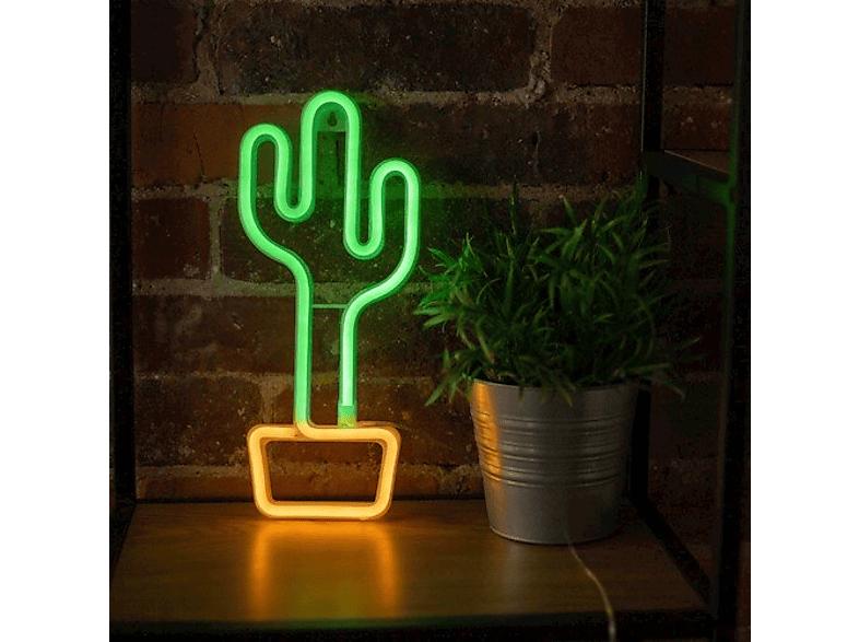 Neon FOREVER TF1 Kaktus Pomarańczowy-Zielony Bat + USB FLNE02 – zdjęcie 2