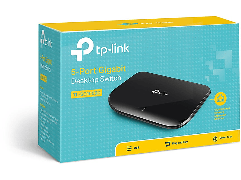 TP-LINK TL-SG1005D Czarny – zdjęcie 2
