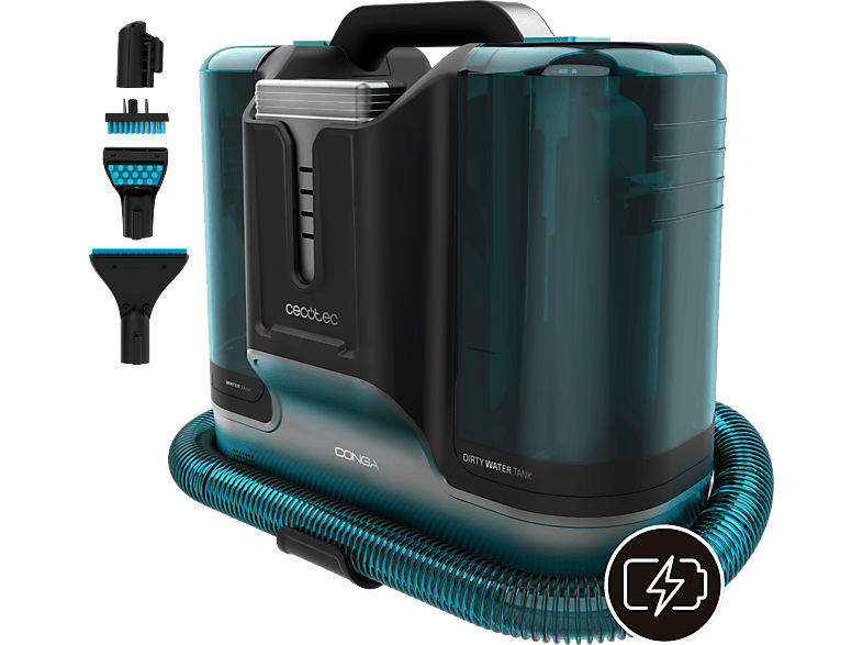 REACONDICIONADO Seminuevo Muy bueno Aspirador sin bolsa - Cecotec Conga Carpet&Spot Clean Liberty XL, Batería, Tapicerías, 3en1, 150 W, Depósito 1.5 L
