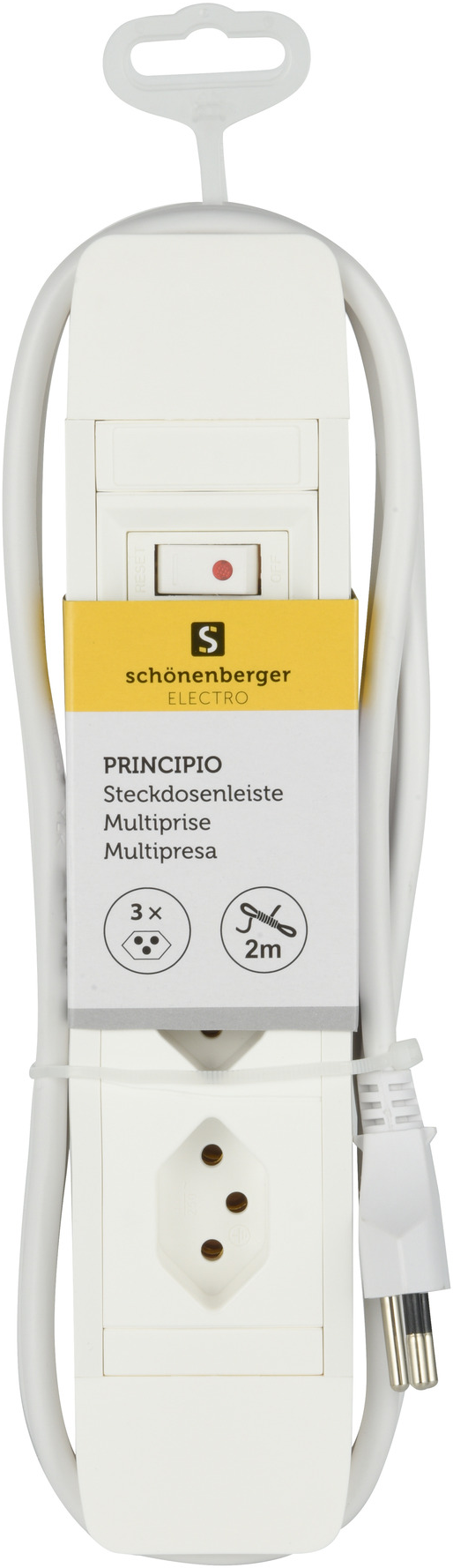 SCHOENENBERGER 805.3.2WS - Steckdosenleiste (Weiss)