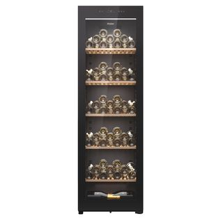 HAIER HWS247GGU1 Winebank 60 Series 7 Weinklimaschrank (EEK G, Glas Schwarz)