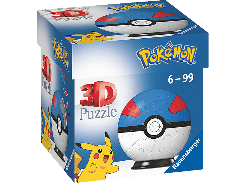 RAVENSBURGER Puzzle-Ball Pokémon Superball 3D Puzzle