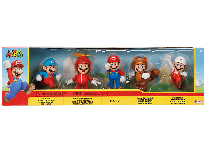 JAKKS PACIFIC Nintendo Super Mario Figuren 5er Set Only Mario, 6,5 cm Spielfiguren