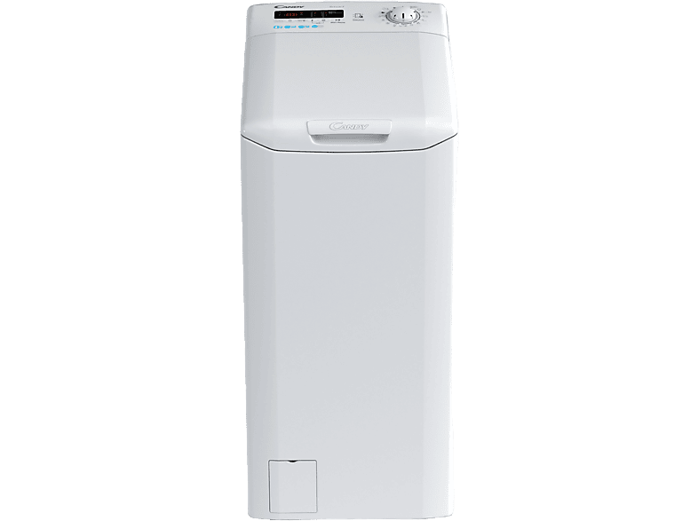 Lavadora carga superior  Candy Smart Inverter CSTG 28TMV5/1-S, 8 kg, 1200  rpm, 17 programas, Smart Touch, Motor Inverter, Blanco