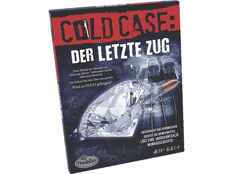 Ravensburger ThinkFun: Cold Case - Der letzte Zug (Ab 14 Jahren); Denkspiel