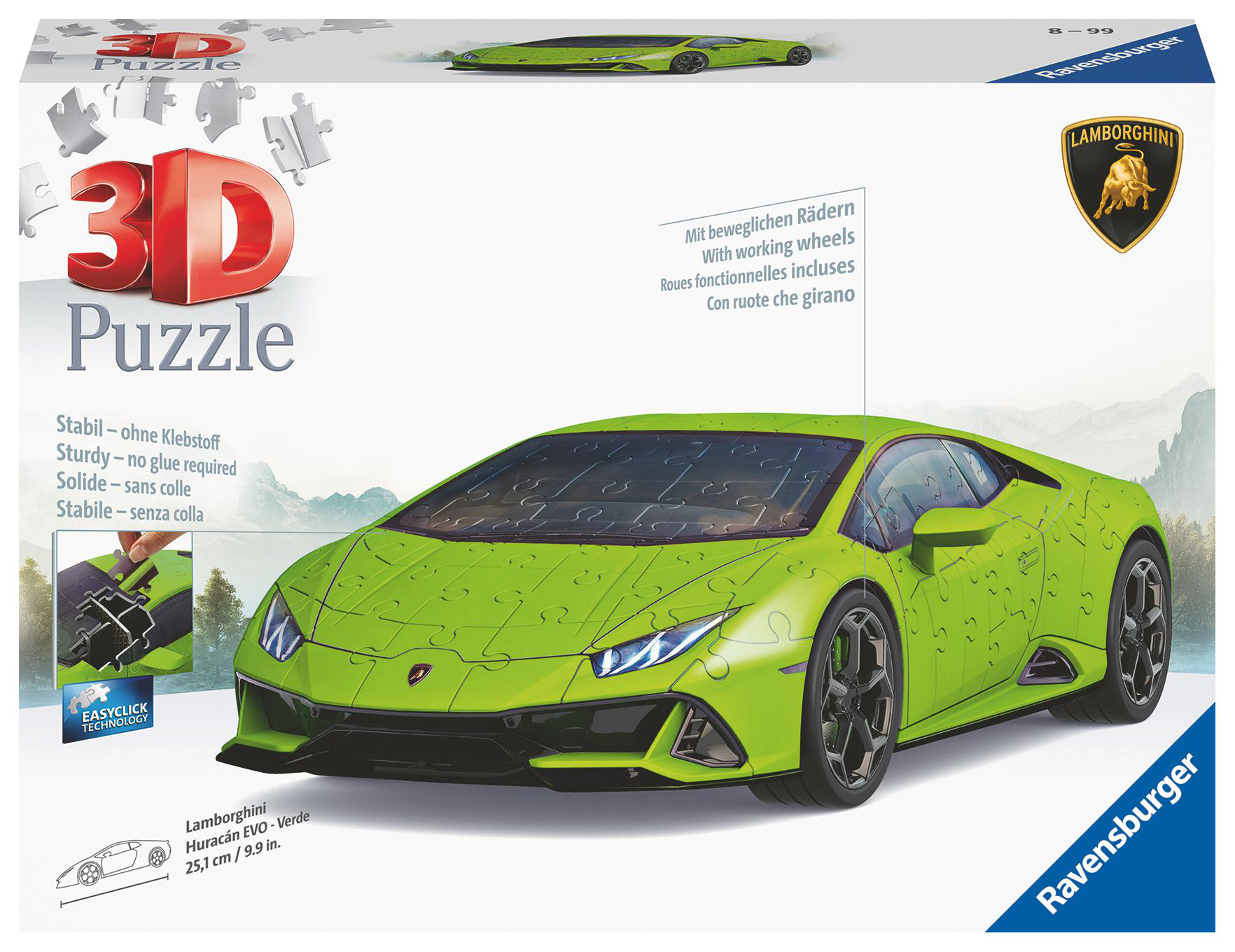 RAVENSBURGER EVO 3D Lamborghini - Verde Puzzle Huracán