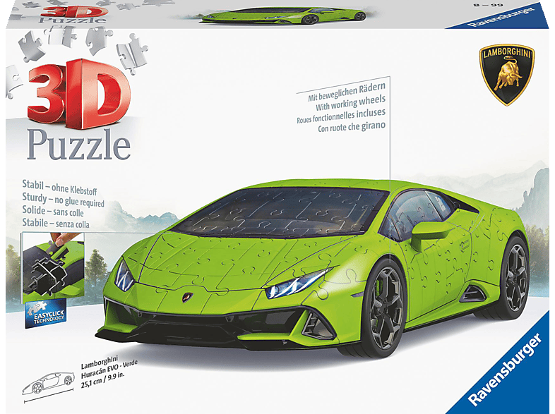 Lamborghini EVO Huracán Puzzle RAVENSBURGER 3D - Verde