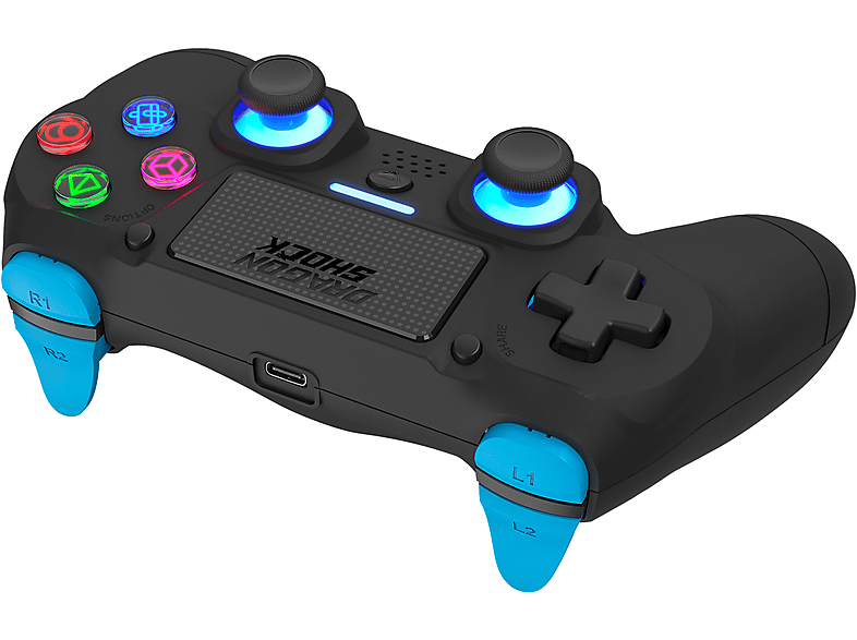 Thumbnail - DRAGON SHOCK Mizar Wireless Controller Schwarz für PlayStation 4