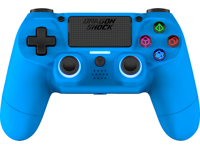 4 PlayStation 4 Controller Mizar Controller DRAGON SHOCK | für PlayStation Wireless MediaMarkt Blau