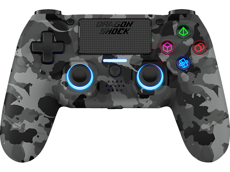 Controller MediaMarkt DRAGON für Wireless Camo Grey Controller | Mizar PlayStation 4 PlayStation SHOCK 4