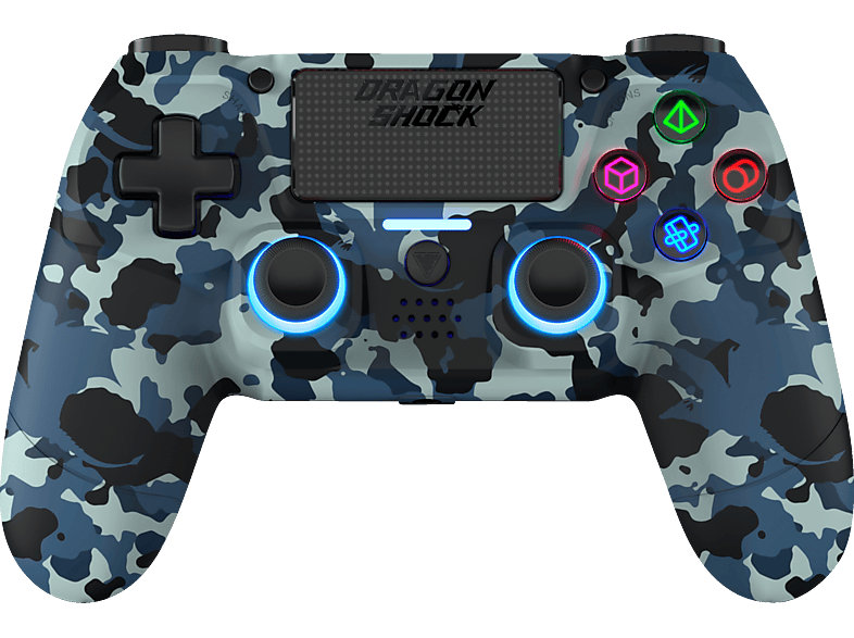 DRAGON SHOCK Mizar Wireless Controller Blue Camo für PlayStation 4