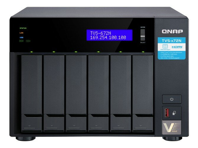 Serwer NAS QNAP TVS-672N-i3-4G