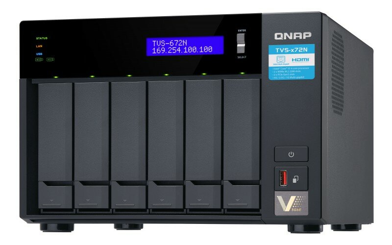 Serwer NAS QNAP TVS-672N-i3-4G
