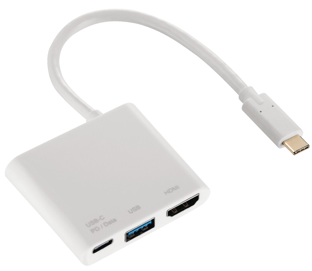 Adapter HAMA 135728 3-w-1 USB-C Multiport USB 3.1, HDMI i USB-C
