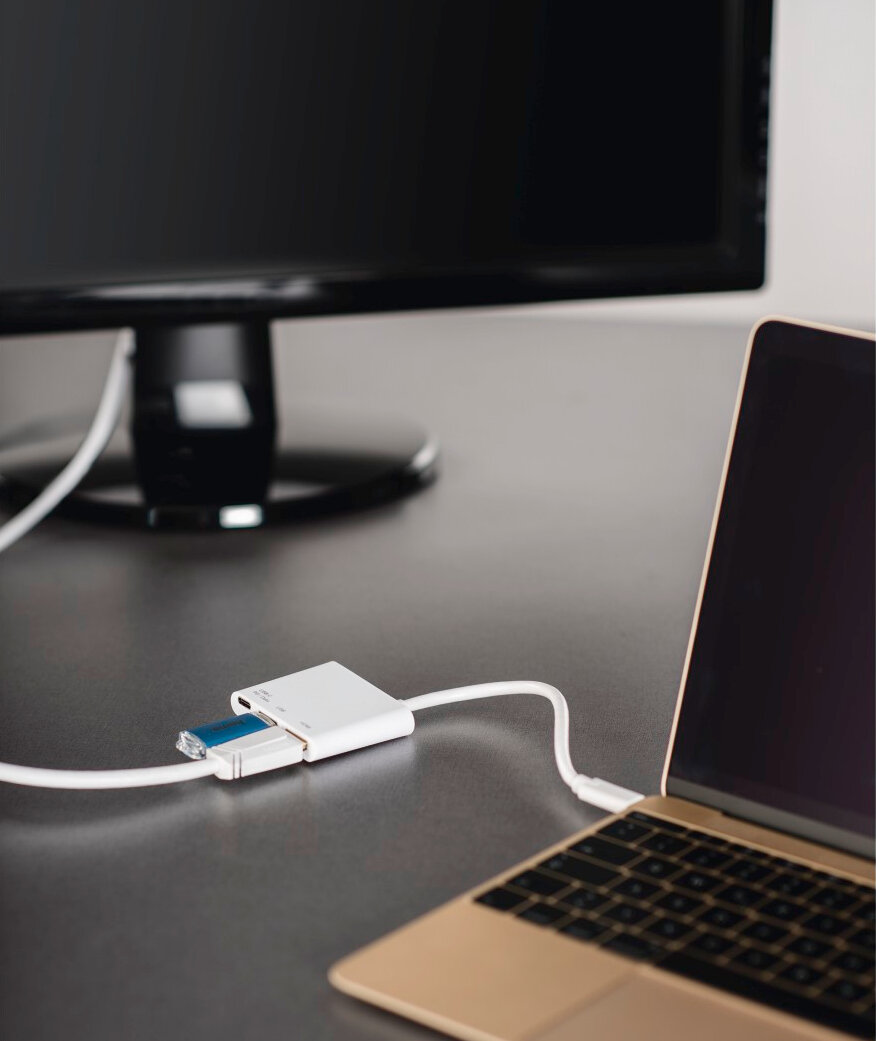 Adapter HAMA 135728 3-w-1 USB-C Multiport USB 3.1, HDMI i USB-C