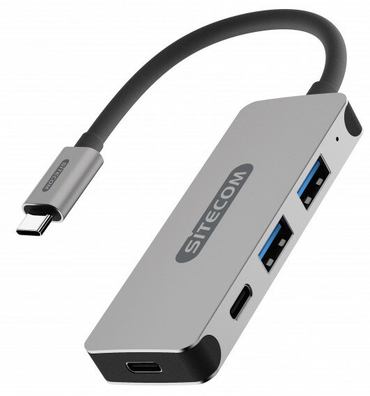 Hub USB SITECOM CN-384 USB-C 4 Porty 2x USB-A+2x USB-C 5Gbps