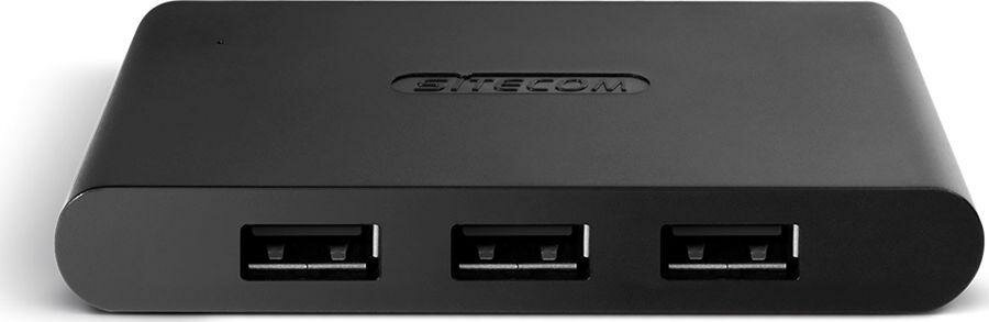 Hub USB SITECOM CN-081 4x USB 2.0 z zasilaniem czarny