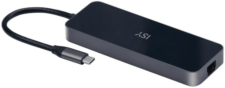Adapter wieloportowy ISY IAD-1024 5w1 USB-C - 2x USB-A/HDMI/2x USB-C/RJ-45