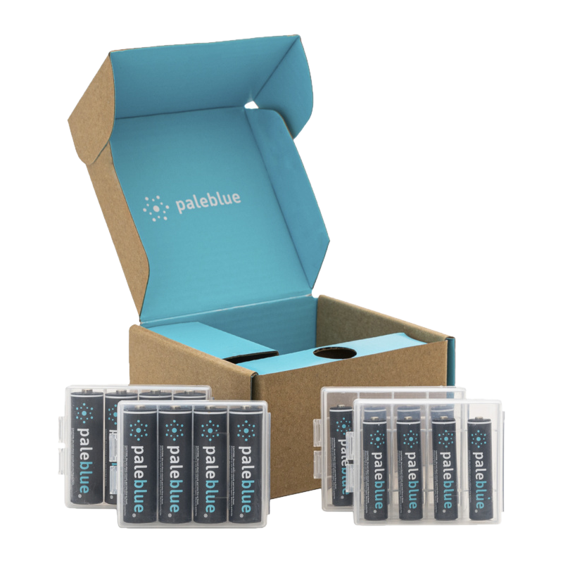 PALE BLUE Sustainability Kit USB-C, AA & AAA - Akku Set (Mehrfarbig)
