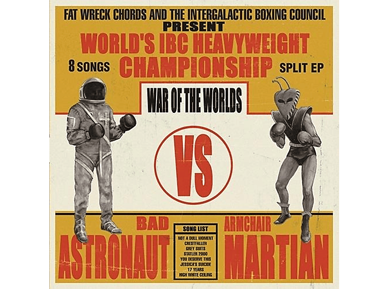 Bad Astronaut Vs Armchair Martian – War Of The Worlds(12″ Split EP) – (Vinyl)