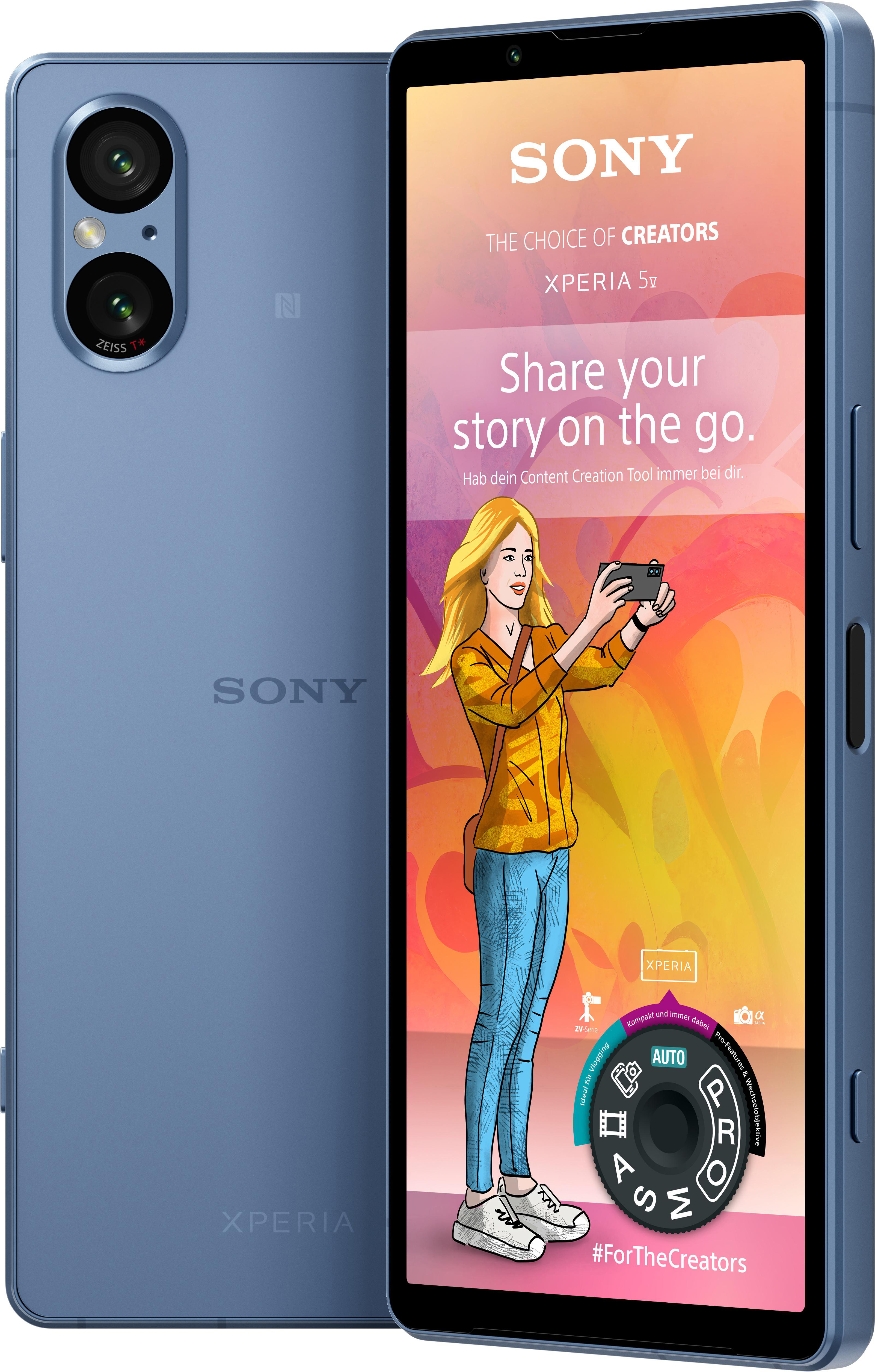 SONY Xperia 5 V SIM GB Dual 128 Blau