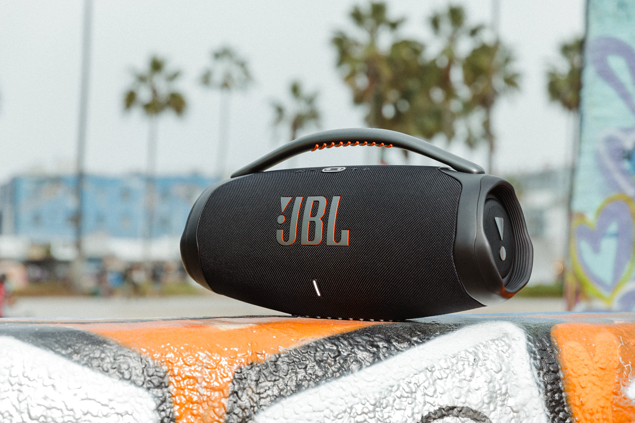 JBL Boombox 3 Bluetooth Lautsprecher, Camouflage, Wasserfest
