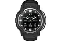 GARMIN Instinct Crossover - Standard Edition - Montre Smartwatch GPS hybride (135 - 230 mm, silicone, Noir/Argent)