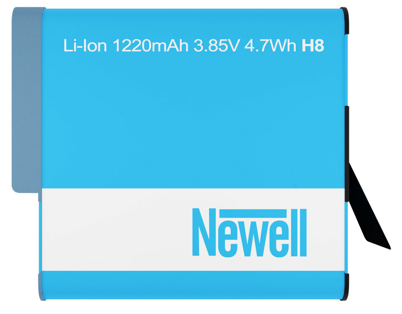 Niebieski akumulator Newell H8 z napisem 'Li-ion 1220mAh 3.85V 4.7Wh' i logo Newell.