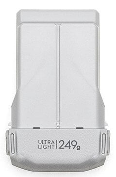 Biała bateria do drona z napisem "ULTRA LIGHT 249g". Białe tło.