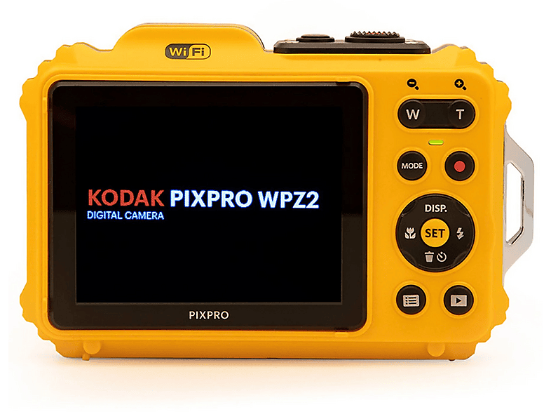 Kodak Pixpro WPZ2 Unterwasserkamera mit 2x Akku und 16 GB Speicherkarte, Gelb; Kompaktkamera — Foto 2 von 4