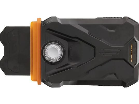 DELTACO GAM-073 - Sistema di raffreddamento per computer portatile (Nero/Arancione)