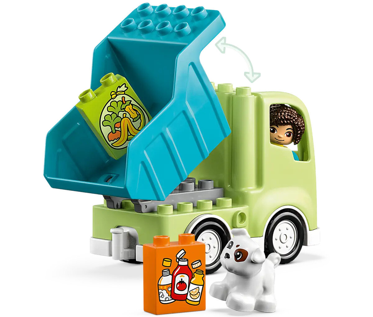 Klocki LEGO DUPLO Town Ciężarówka recyklingowa (10987)